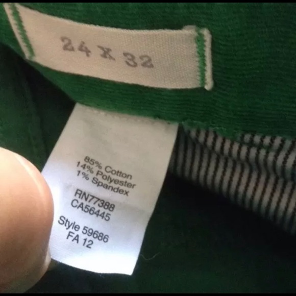 madewell emerald Skinny softest cords 24x32 pants - Picture 4 of 8